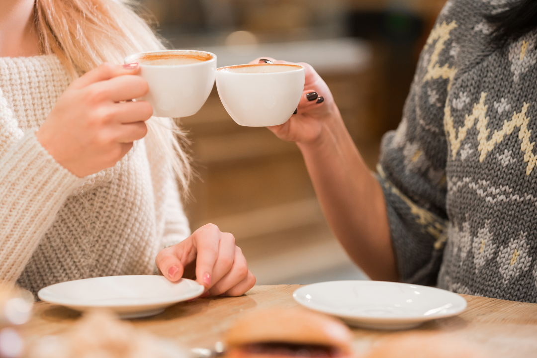 Women having coffee